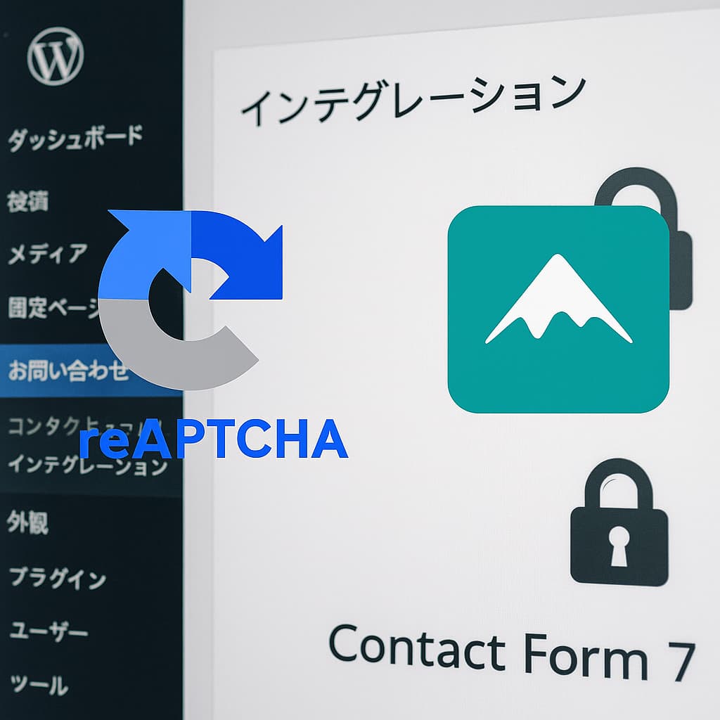 Contact Form 7とreCAPTCHAの連携をイメージした画像