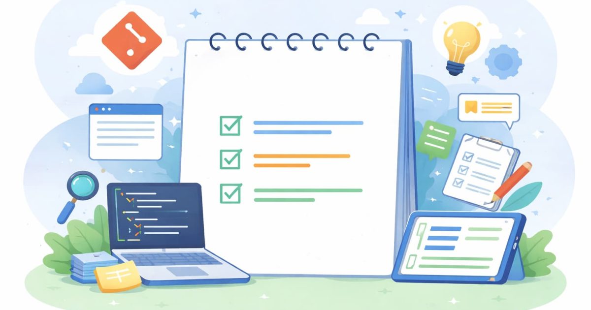 Gitのコミットメッセージの基本ルールをイメージしたイラスト