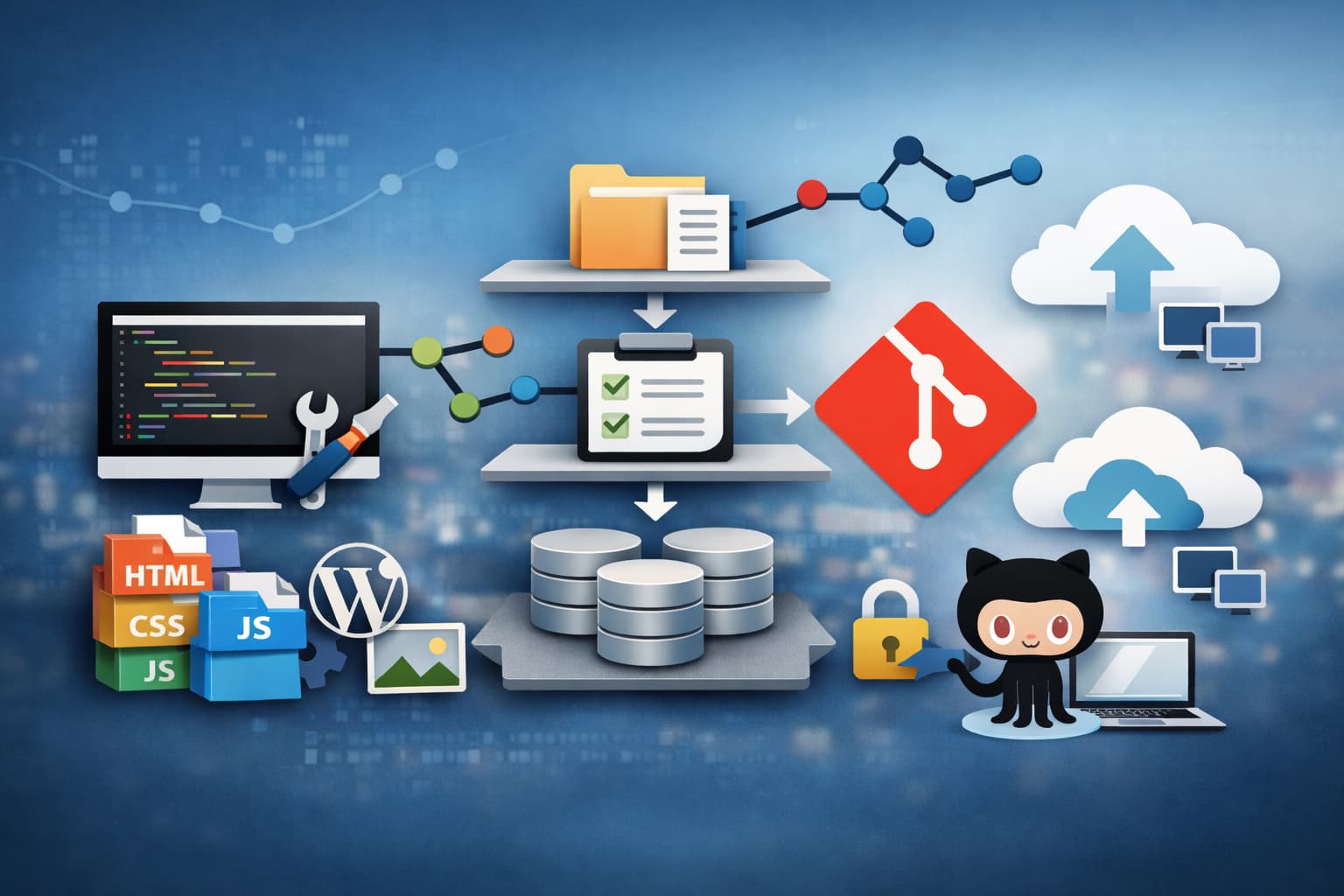 Gitを使ったWeb制作の基本的な作業フローと、個人開発での運用イメージ