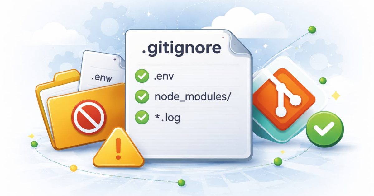 Gitで管理しないファイルを指定する.gitignoreの仕組みを視覚的に表したイメージ