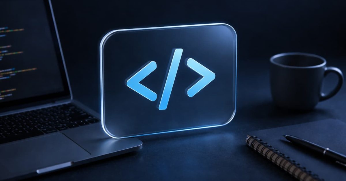 JavaScriptのアロー関数をイメージしたシンプルでモダンな開発環境のビジュアル