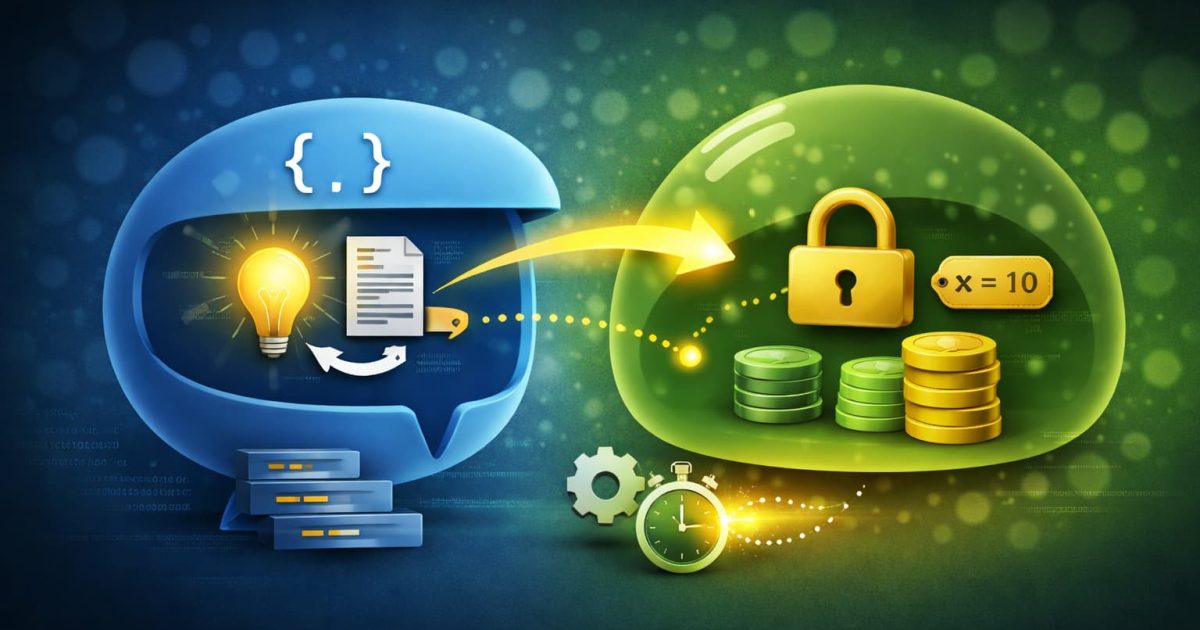 関数とスコープの関係性を視覚的に表現したJavaScriptクロージャのイメージ