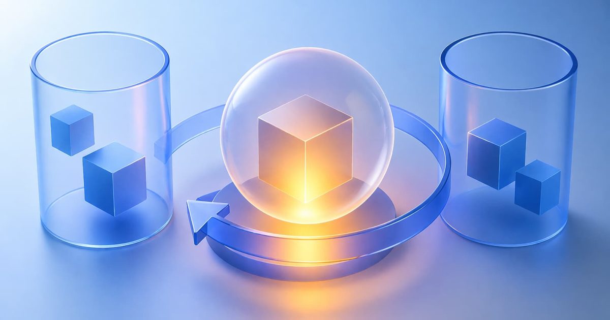 JavaScriptの即時実行関数(IIFE)によるスコープの分離と処理の独立性を表現した抽象イメージ